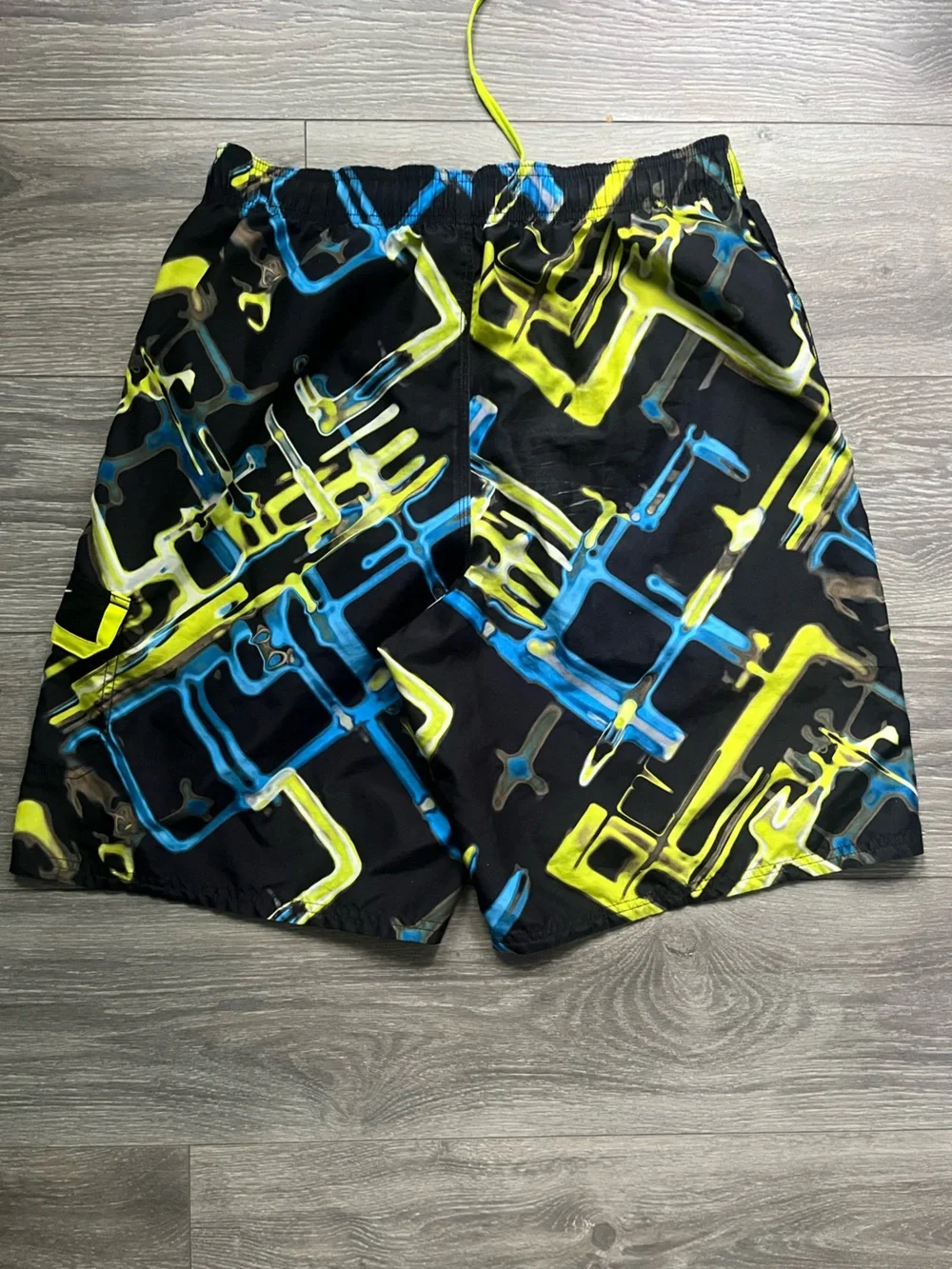Nike Men’s Board Short Lined Swimsuit Trunks Cargo Black Blue Green Size L